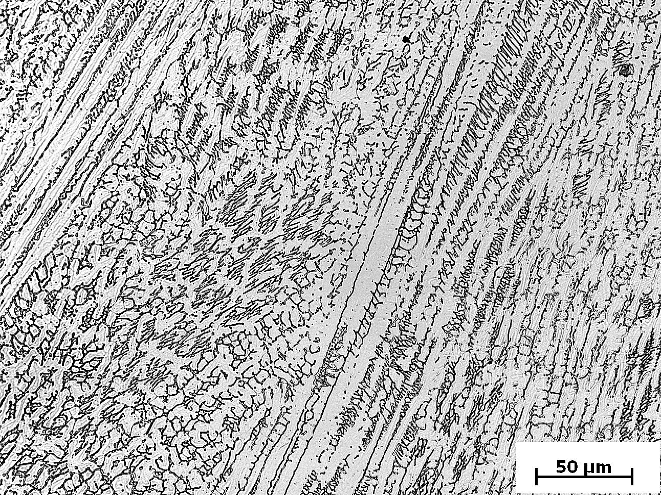 Higher-magnification 316L microstructure